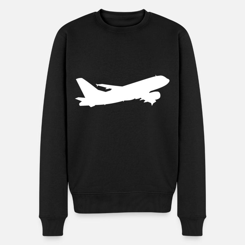 Avion - Pull Premium bio Homme - noir