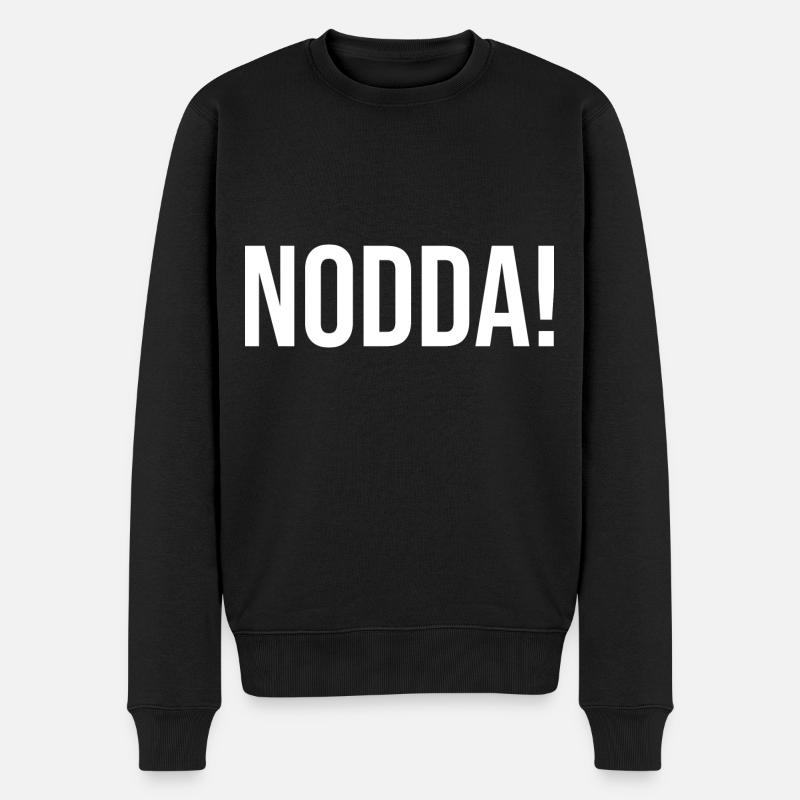 Nodda Platt Siegerland Wittgenstein - Männer Premium Bio Pullover - Schwarz