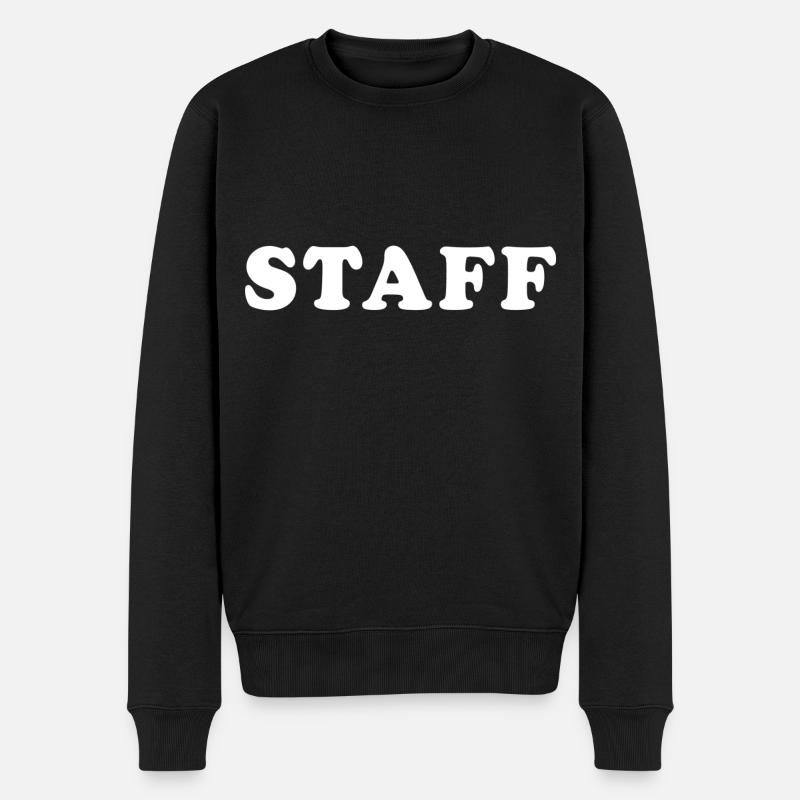 Event-Mitarbeiter der Restaurant Bar - Männer Premium Bio Pullover - Schwarz