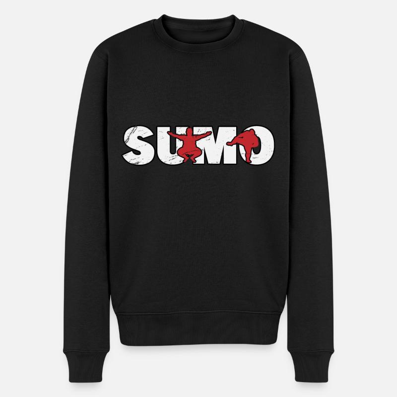 Sumo - Männer Premium Bio Pullover - Schwarz