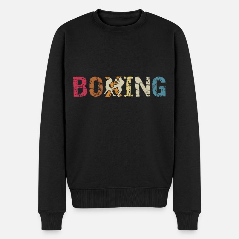 Boxe - Pull Premium bio Homme - noir