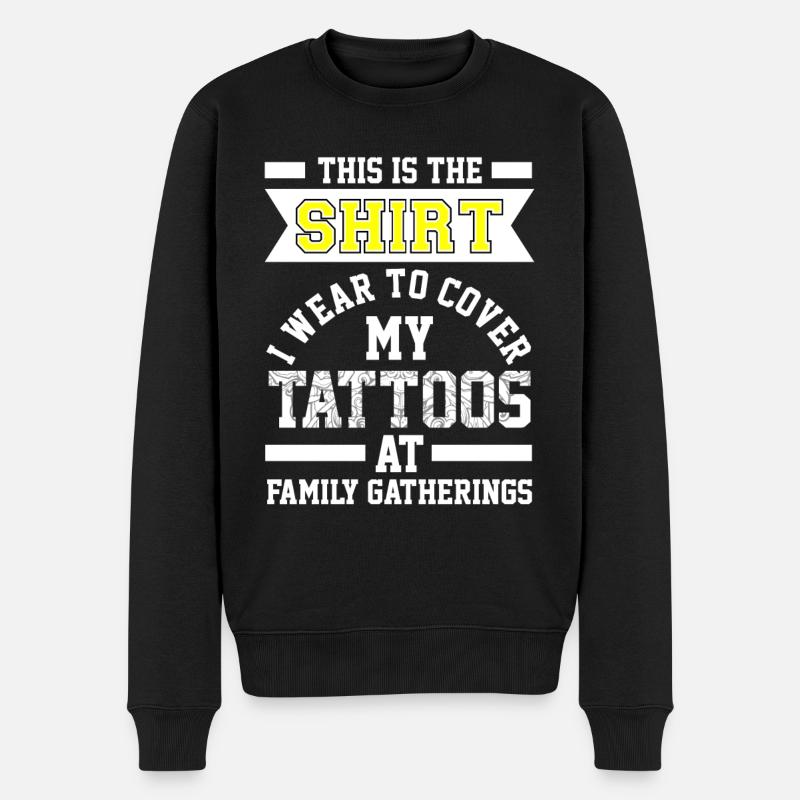Tattoo Shirt - Männer Premium Bio Pullover - Schwarz