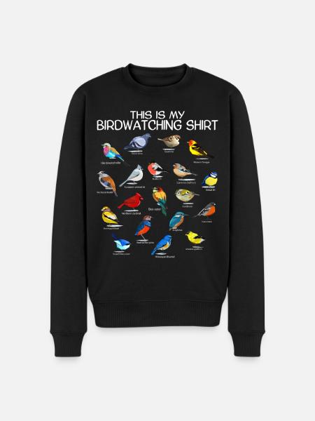 Bird Watching Orinthologist Birdwatching Gift - Økologisk premium-sweatshirt til mænd - sort
