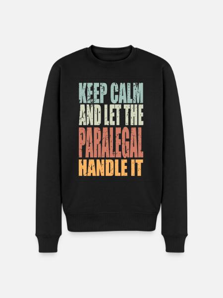 Keep Calm Paralegal Verdict - Men's Premium Organic Jumper - black