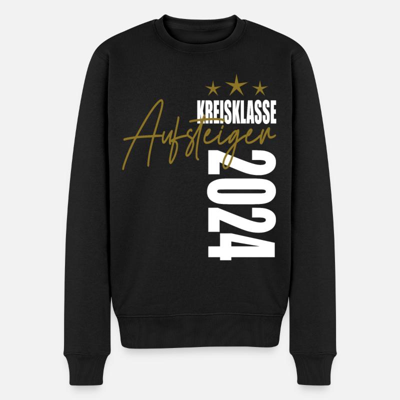 Aufsteiger Kreisklasse 2024 Aufstiegstrikot - Männer Premium Bio Pullover - Schwarz
