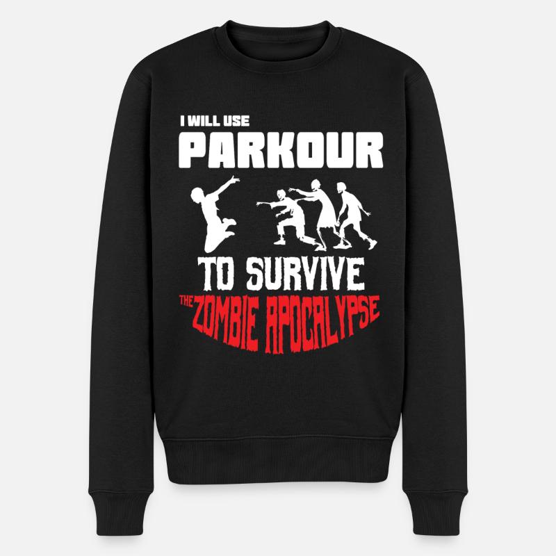 Impressionnant et cool Parkour Tshirt Design Parkour à - Pull Premium bio Homme - noir