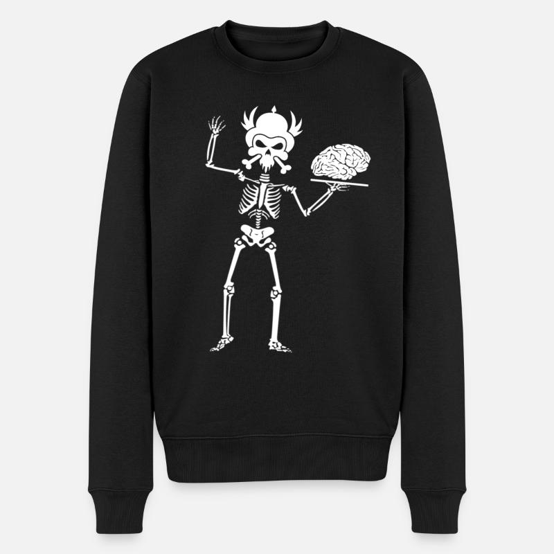 squelette - Pull Premium bio Homme - noir