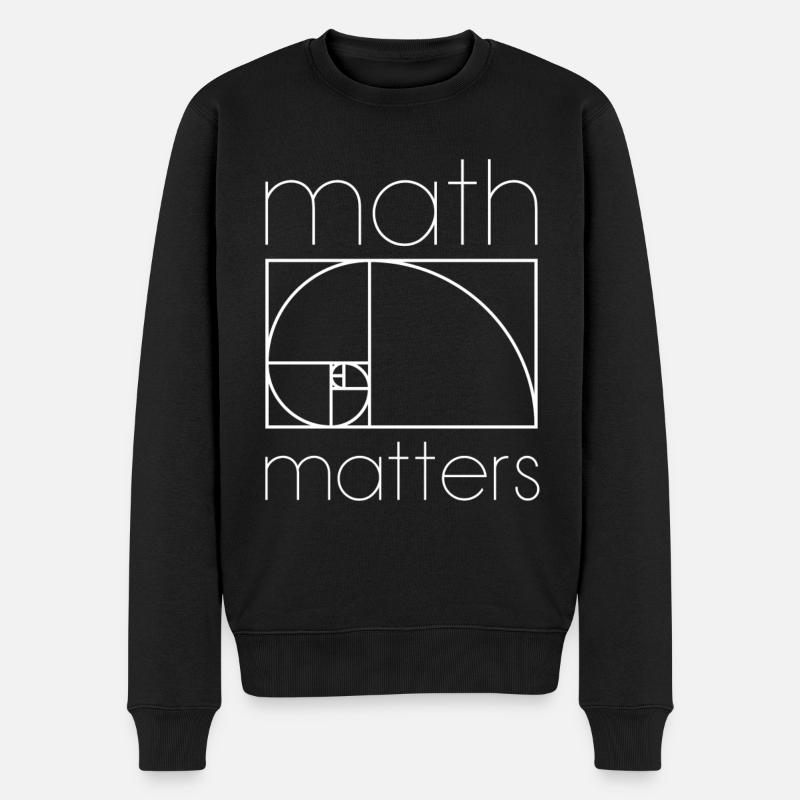MATH MATTERS MATHEMATICS MATHEMATICS MATHEMATICS - Men's Premium Organic Jumper - black