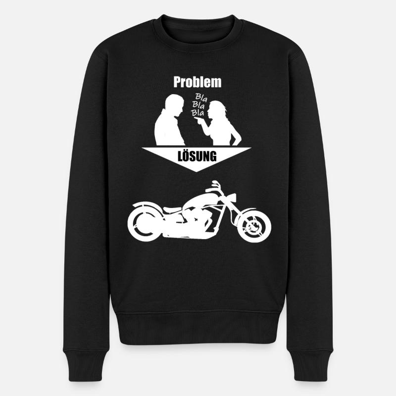 Problème Loesung Moto Chopper - Pull Premium bio Homme - noir