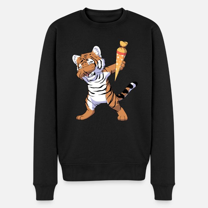 Écolier tamponner - Pull Premium bio Homme - noir