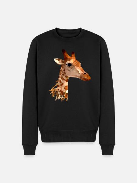 Giraffe - Men's Premium Organic Jumper - black