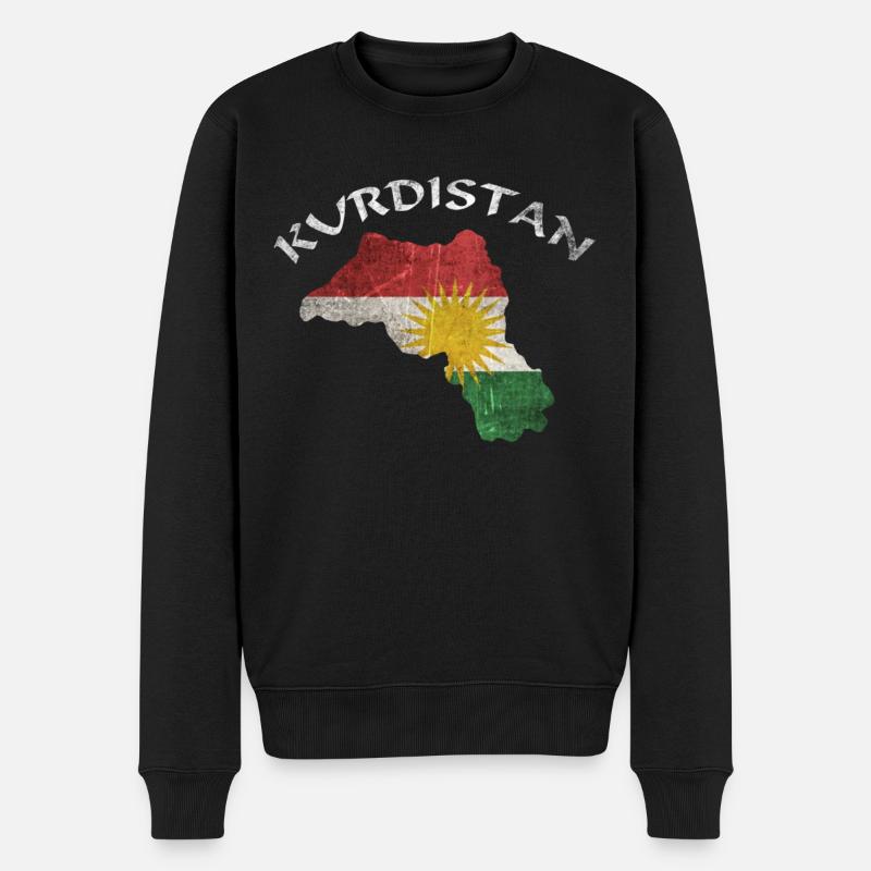 Cadeau kurde drapeau kurde - Pull Premium bio Homme - noir