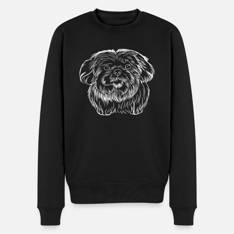 Shih Tzu - Pull Premium bio Homme - noir