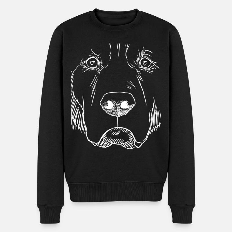 Golden Retriever - Pull Premium bio Homme - noir