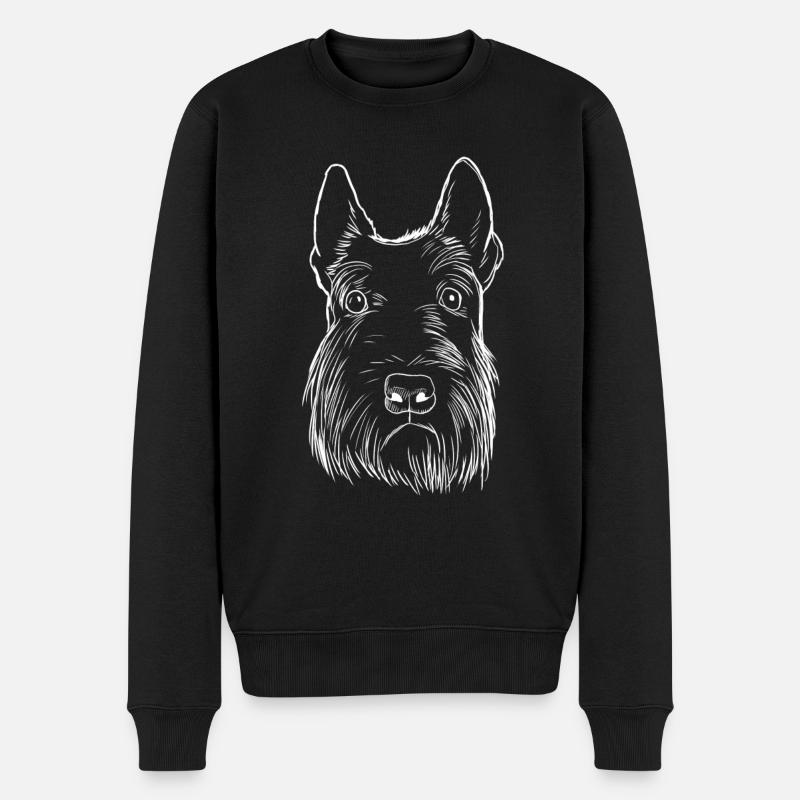 Scottish Terrier chien - Pull Premium bio Homme - noir