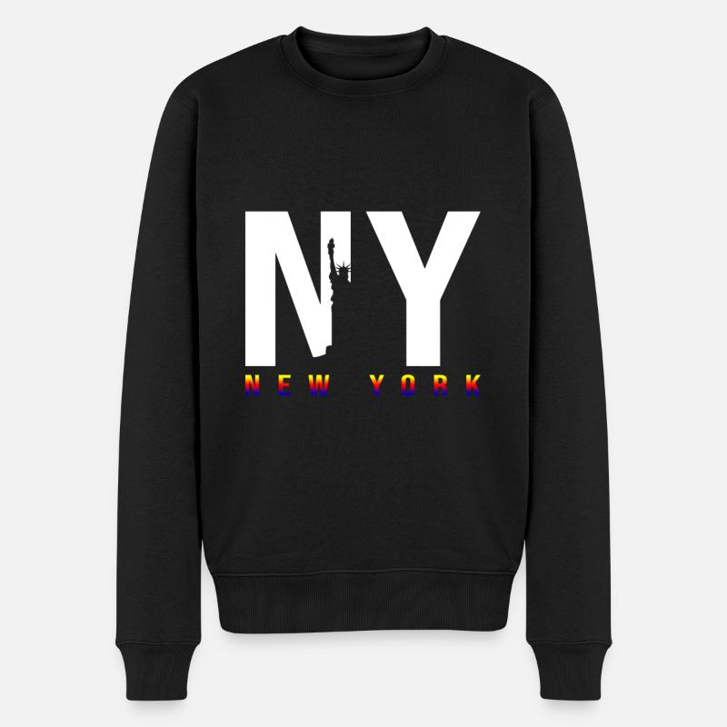New York - Pull Premium bio Homme - noir