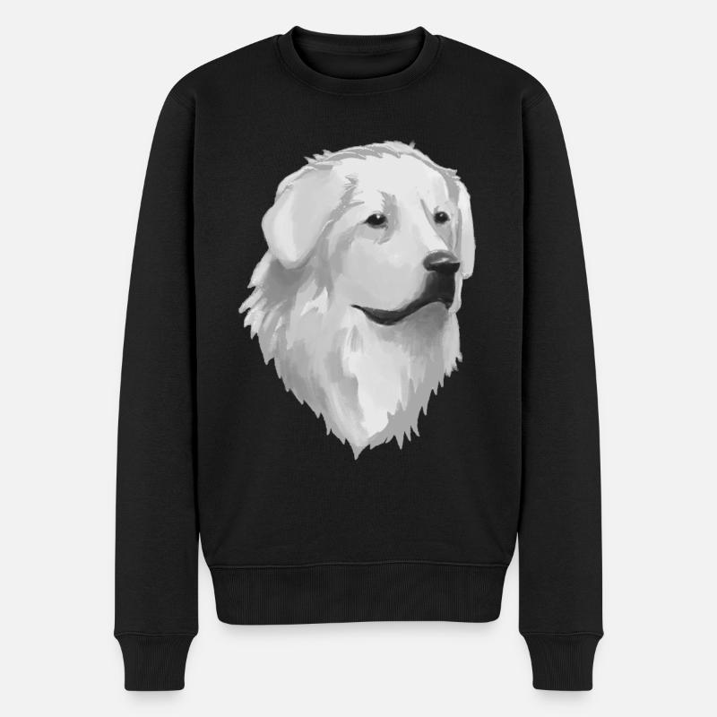 Chien pyrénéen - Pull Premium bio Homme - noir