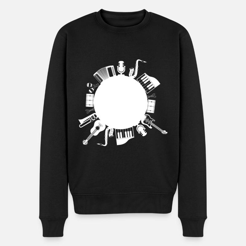 instruments de musique - Pull Premium bio Homme - noir