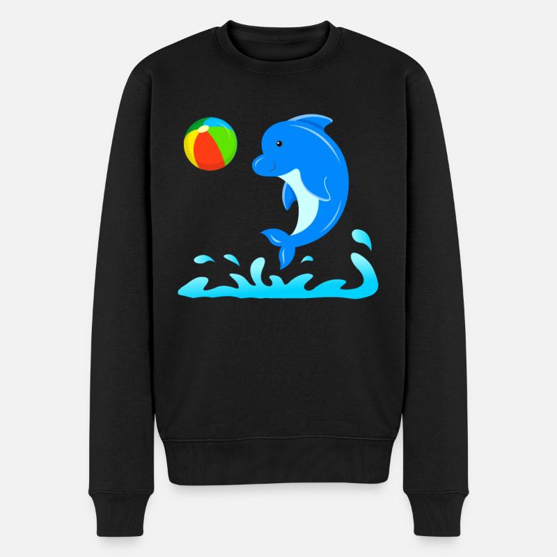 dauphin - Pull Premium bio Homme - noir