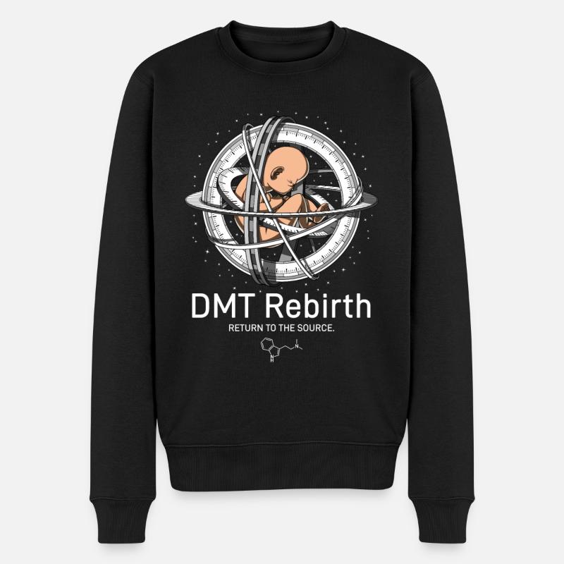 Psychedelische DMT-Reise - Männer Premium Bio Pullover - Schwarz