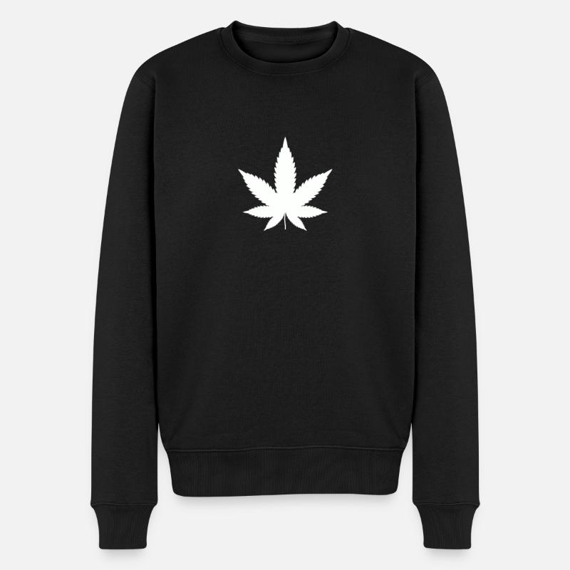 Chanvre - Cannabis - Pull Premium bio Homme - noir