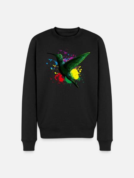 Bird - Men's Premium Organic Jumper - black