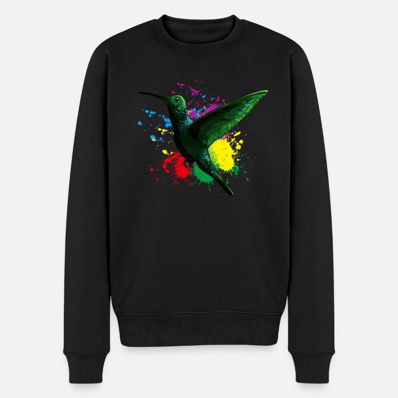 Oiseau - Pull Premium bio Homme - noir