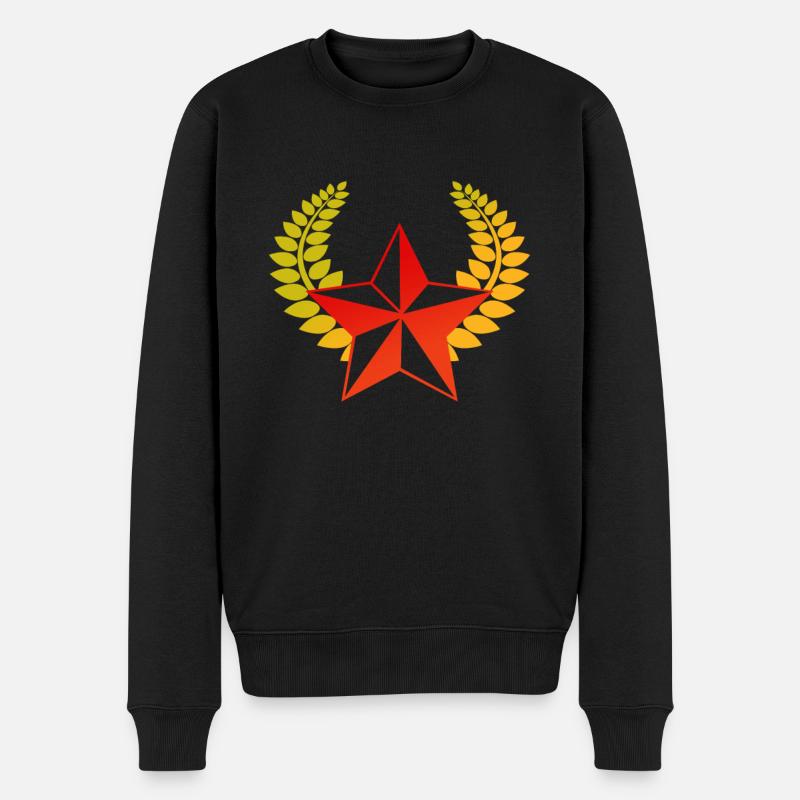 Communistes star communism - Pull Premium bio Homme - noir
