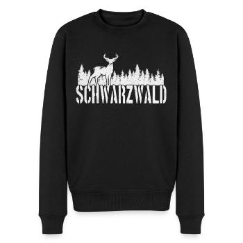 Schwarzwald - Männer Premium Bio Pullover - Schwarz - Vorne - Nico (187cm)