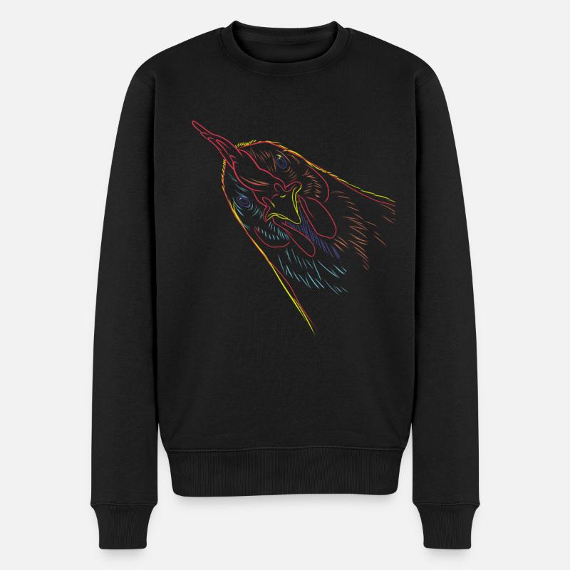 Poulet - Pull Premium bio Homme - noir