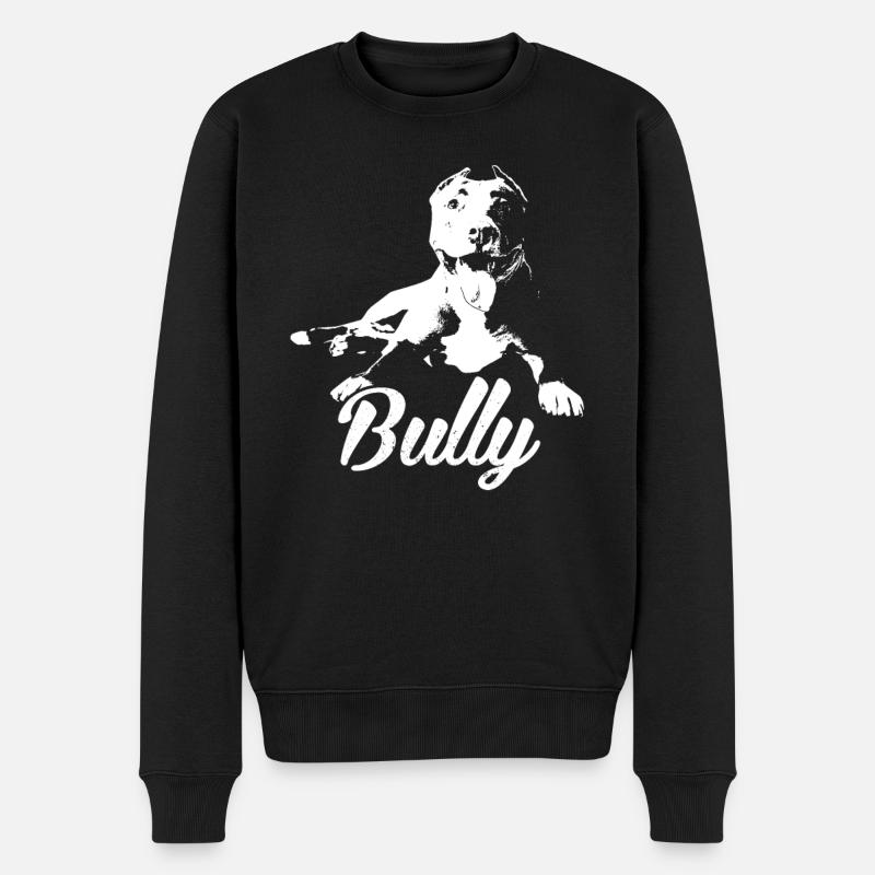 American Bully Hunde Hundebesitzer Geschenk - Männer Premium Bio Pullover - Schwarz