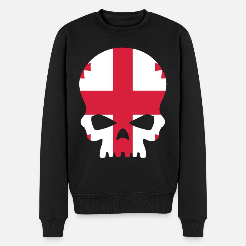 Sugar Skull Georgia - Pull Premium bio Homme - noir