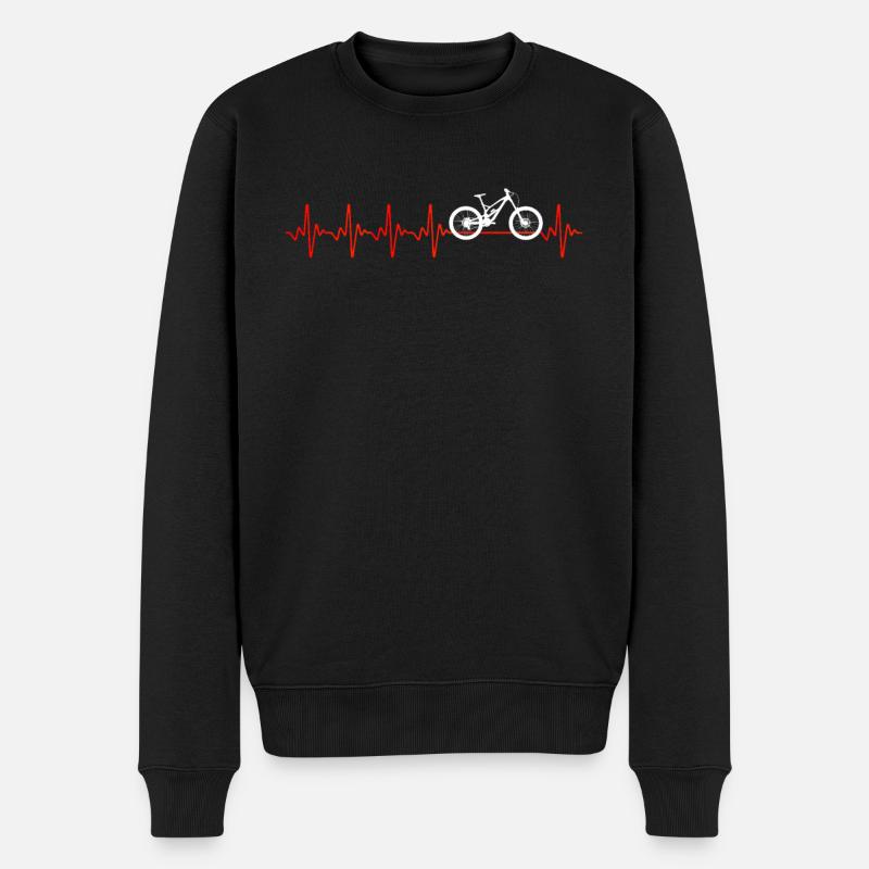 VÉLO DE DESCENTE - Pull Premium bio Homme - noir