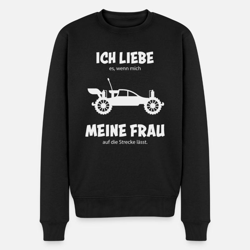 RC Car Ferngesteuerte Modellbau Autos - Männer Premium Bio Pullover - Schwarz