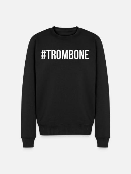 trombone - Men's Premium Organic Jumper - black