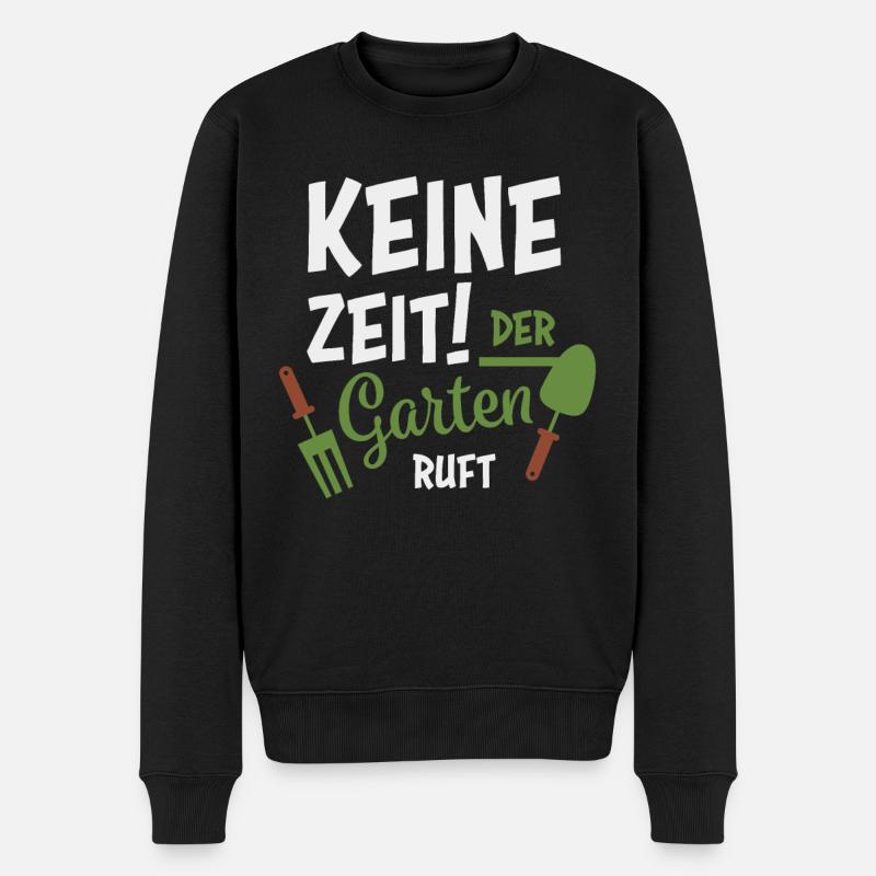 Gartenarbeit Gärtner - Männer Premium Bio Pullover - Schwarz