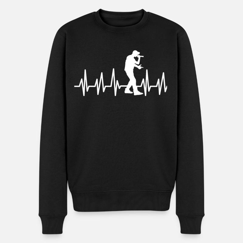 Beatbox Musik MC Bboy Streetmind Geschenk - Männer Premium Bio Pullover - Schwarz