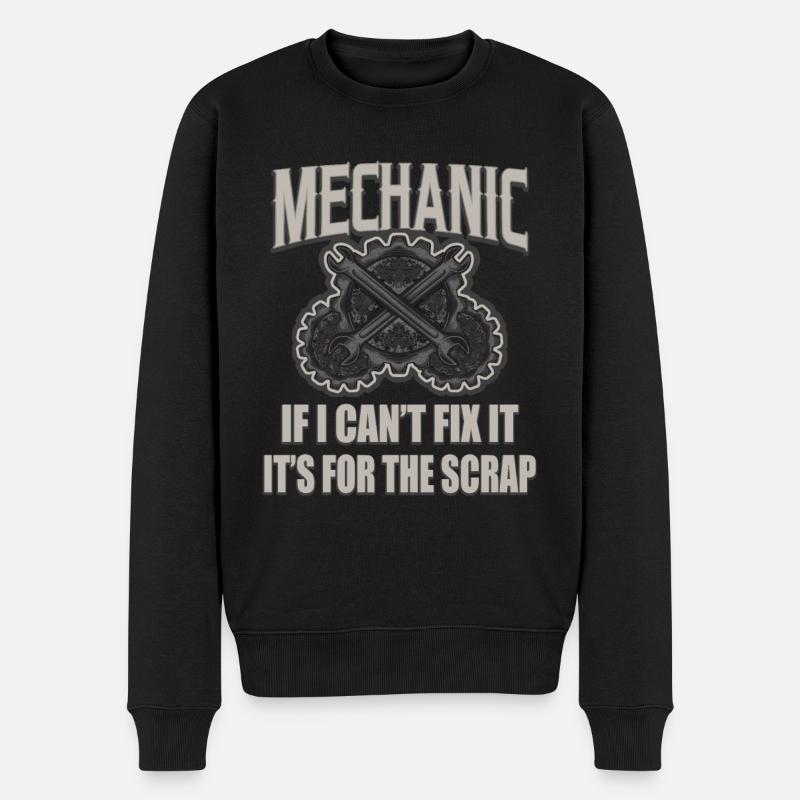 Automechaniker - Männer Premium Bio Pullover - Schwarz