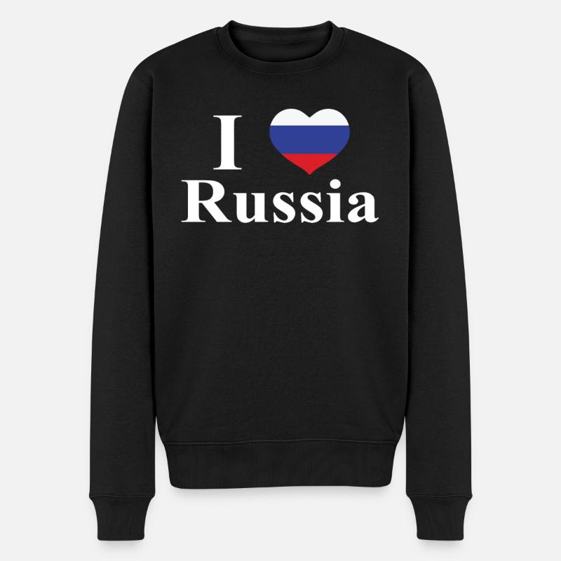 J'aime la Russie Tee - Pull Premium bio Homme - noir