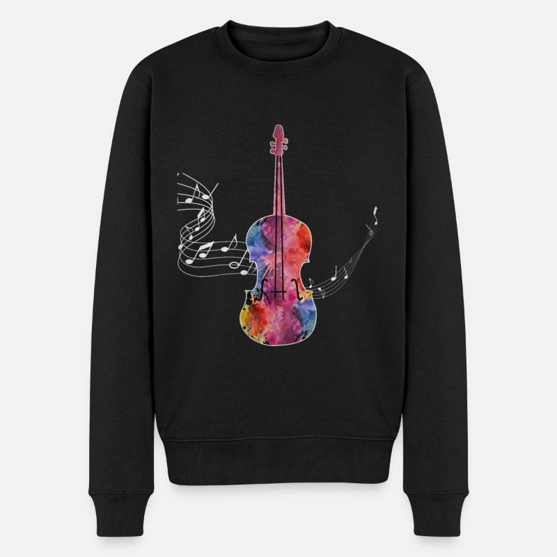 Violon violoniste violon cadeau - Pull Premium bio Homme - noir