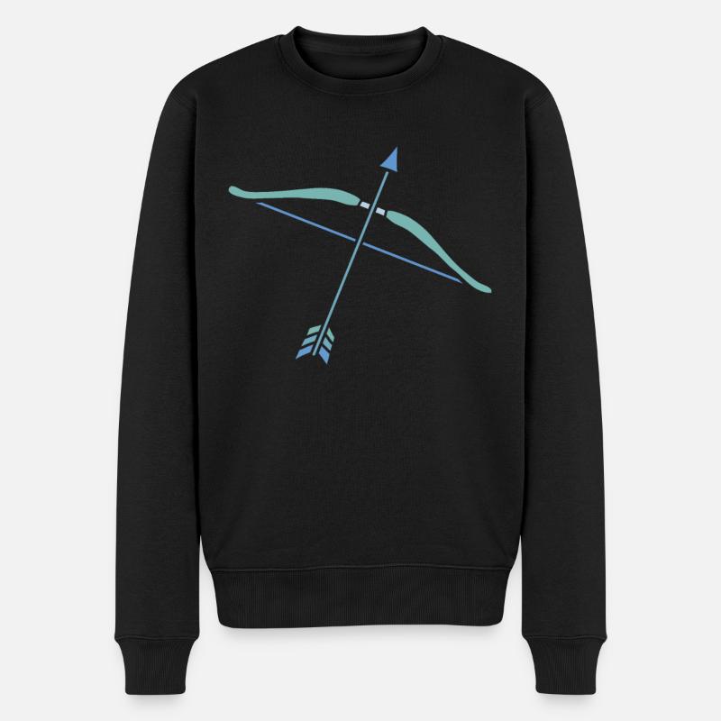 Sternzeichen Schütze - Männer Premium Bio Pullover - Schwarz