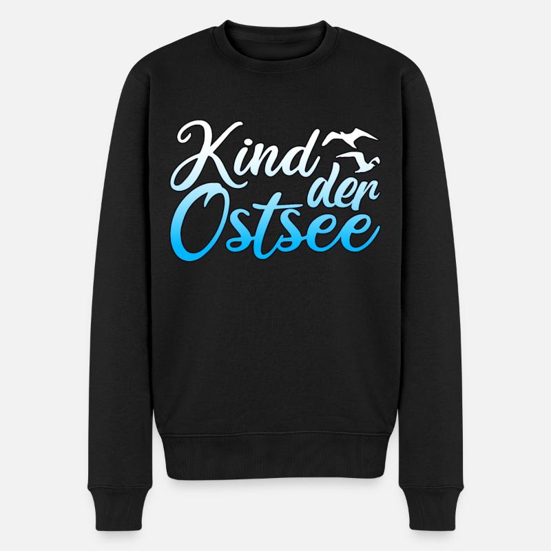 Ostsee Heimat Ostseeurlaub Ostseestrand Geschenk - Männer Premium Bio Pullover - Schwarz