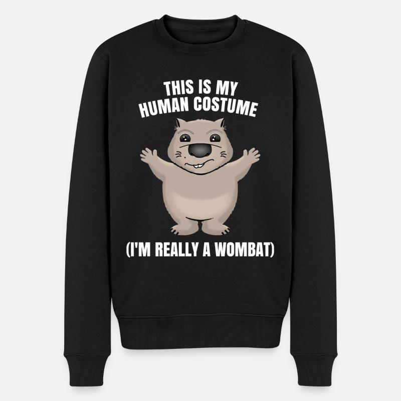 Wombat - Pull Premium bio Homme - noir