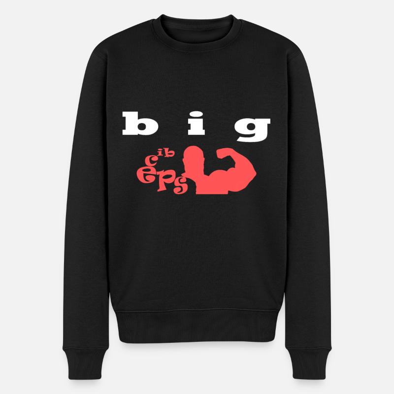 big biceps - Pull Premium bio Homme - noir