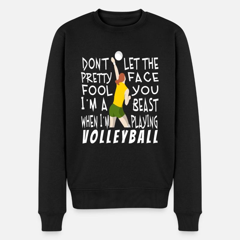 Volleyball Volleyballer - Pull Premium bio Homme - noir