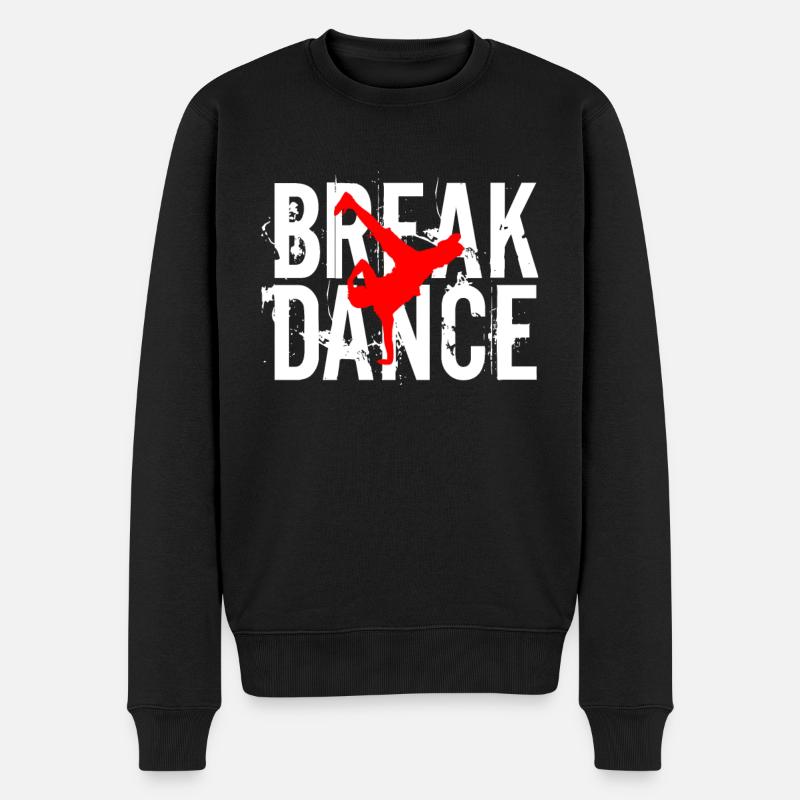 Breakdance Breakdancer - Männer Premium Bio Pullover - Schwarz