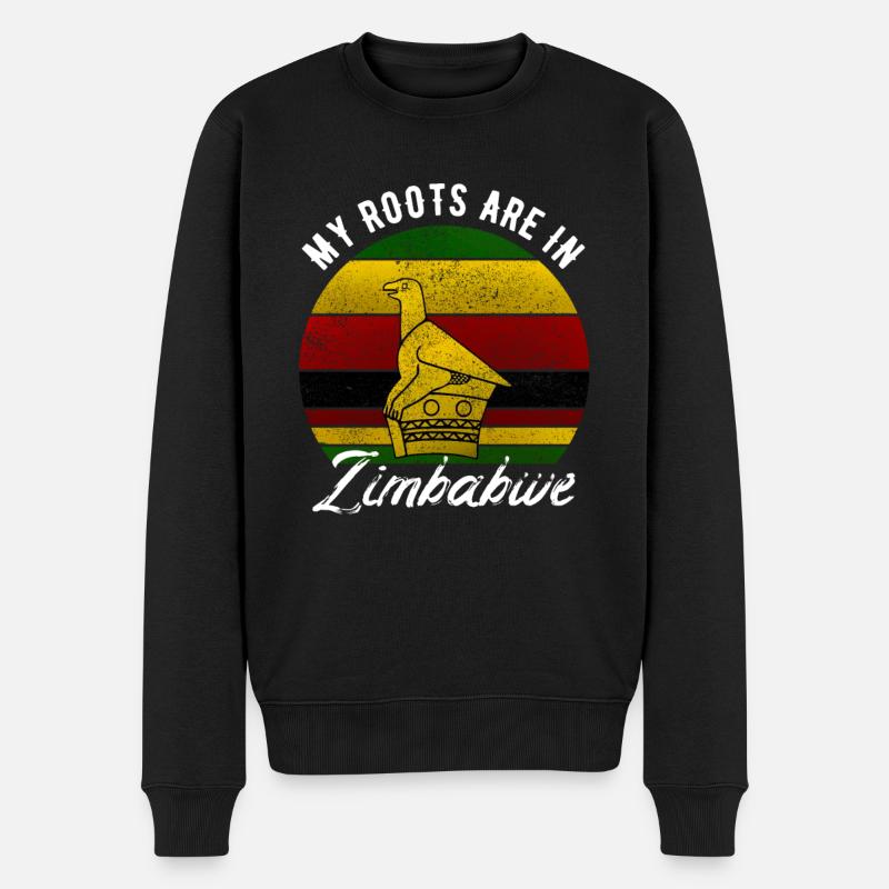 Zimbabwe - Pull Premium bio Homme - noir