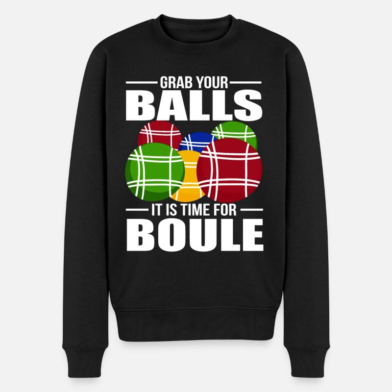 Pétanque - Pull Premium bio Homme - noir