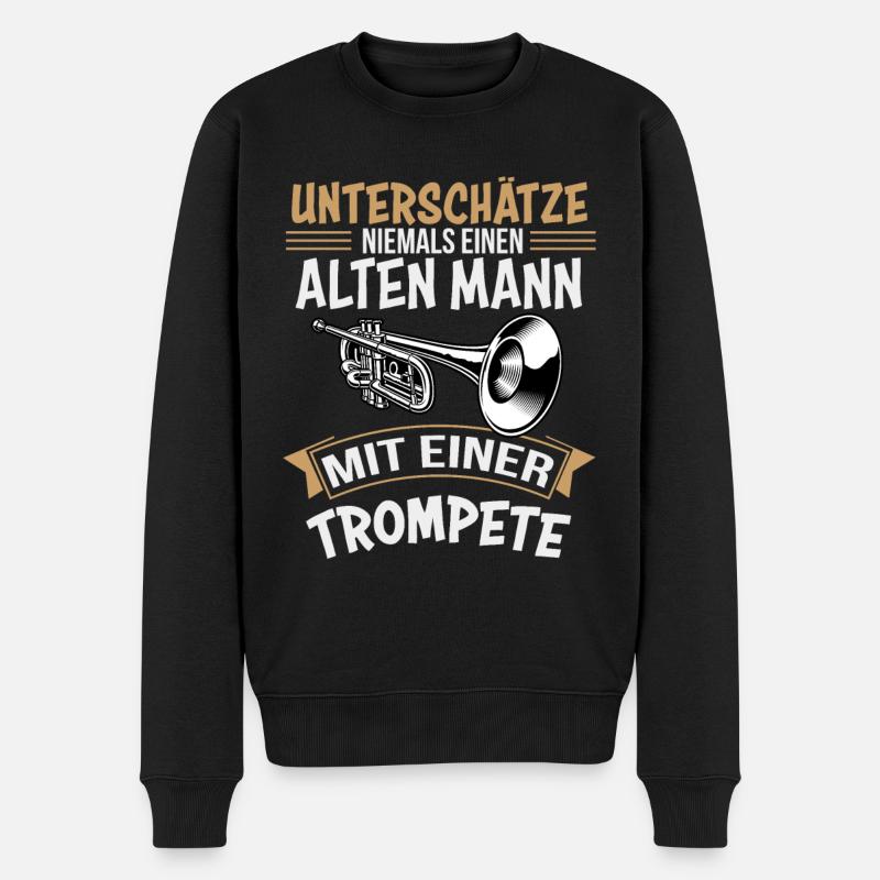 Trompette trompette cadeau - Pull Premium bio Homme - noir