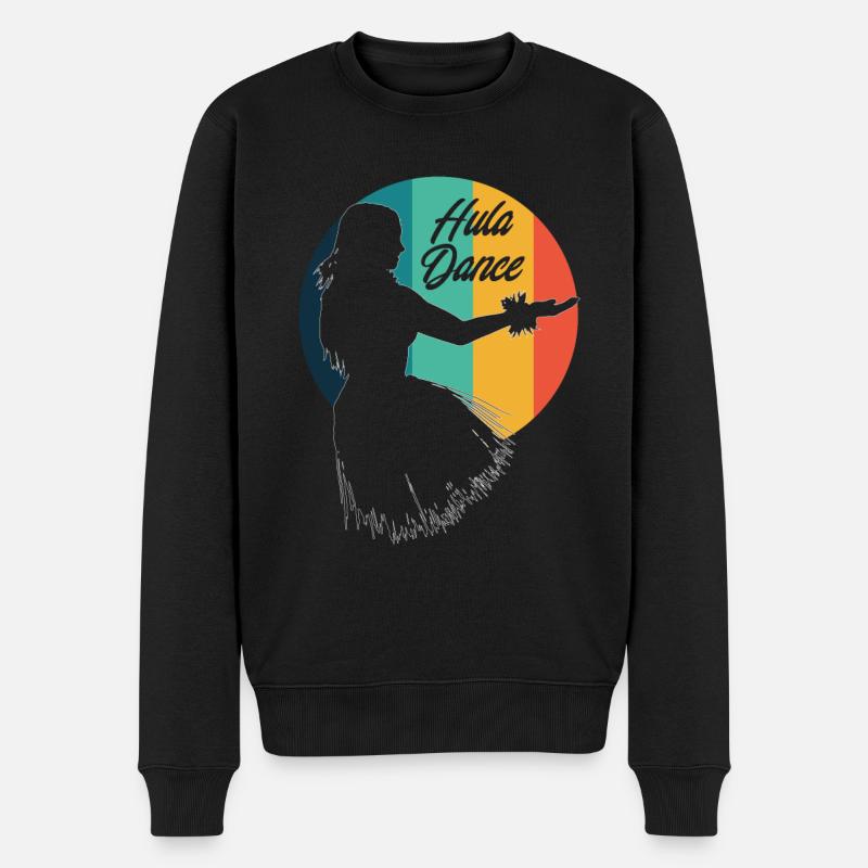 Hawaii Hula Dance Aloha Tanz - Männer Premium Bio Pullover - Schwarz